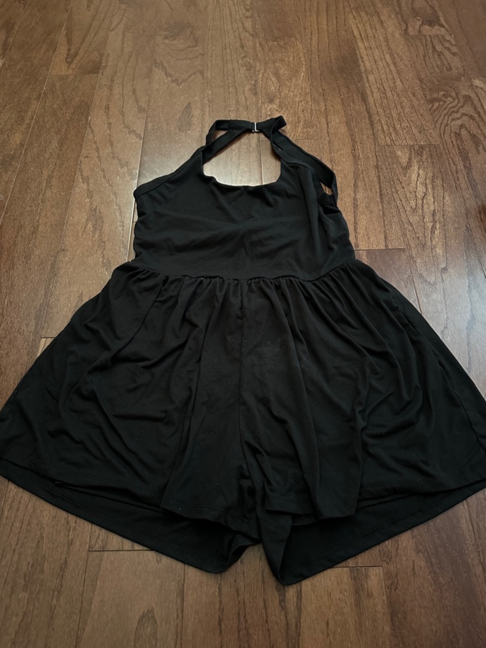 HALARA Black Halter Romper